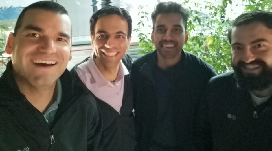 Vital Bio co-founders (Left to Right) Farnoud Kazemzadeh, Iman Khodadad, Vasu Nadella, Mounir Koussa.