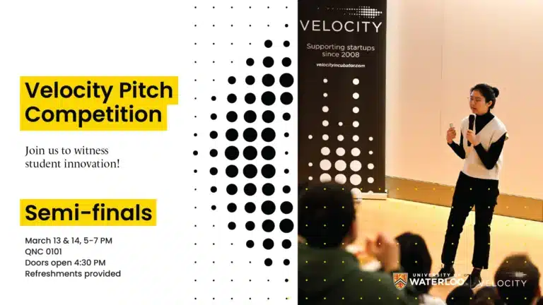 March 13 & 14 | Velocity Pitch Competition Semi-finals
